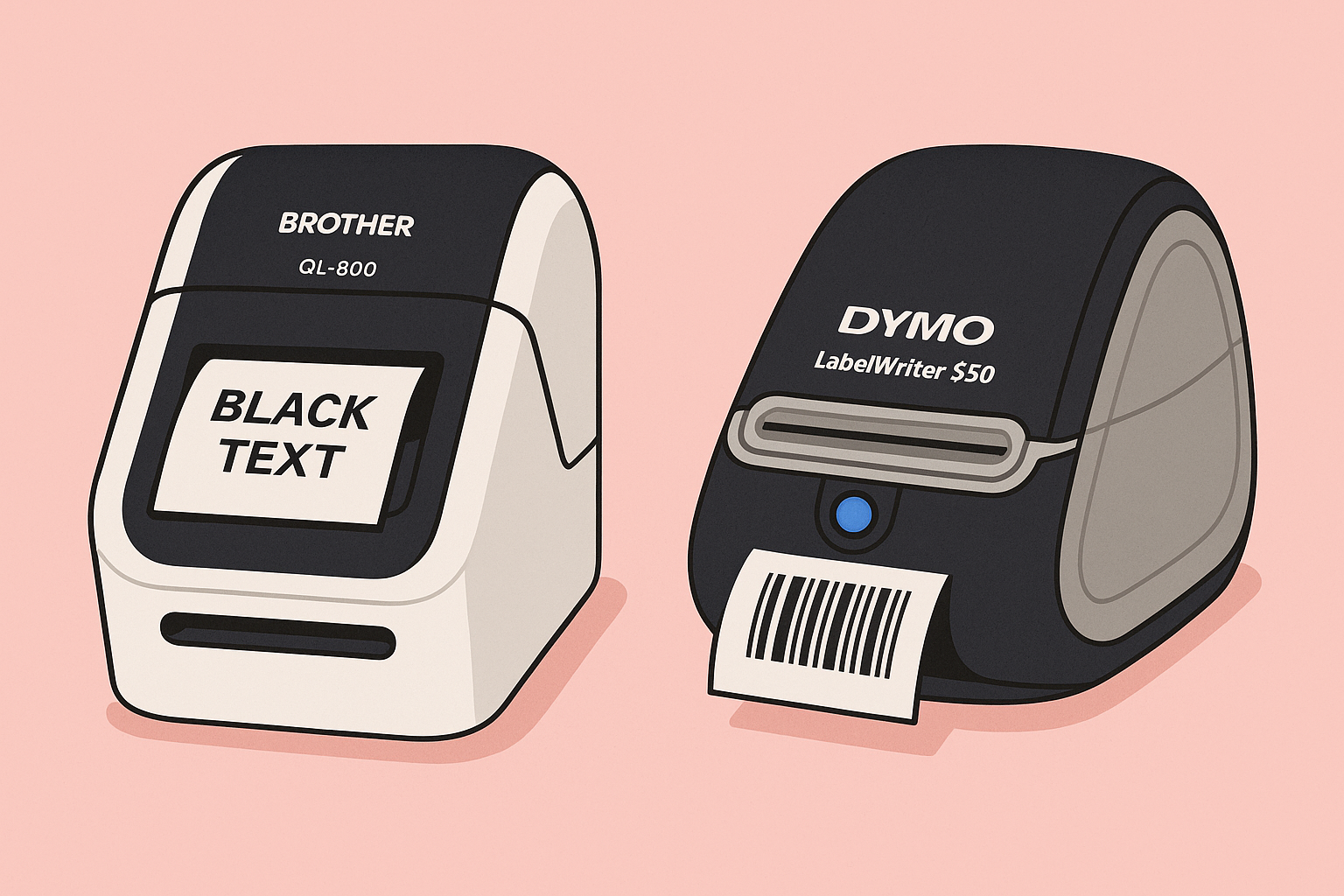Brother QL-800 – inteligentna alternatywa dla Dymo LabelWriter 550