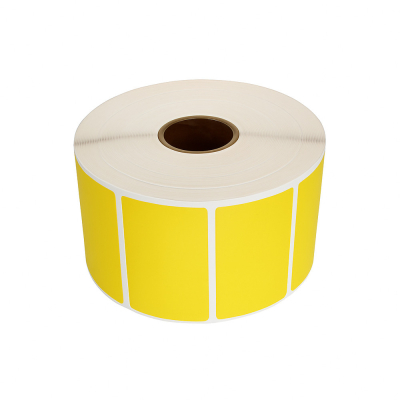 Zamienne etykiety Zebra 57 x 32, żółte