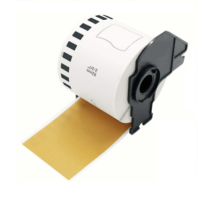 Zamienne etykiety Brother DK-22205 w kolorze złotym