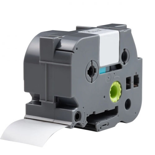 Zamiennik koszulki termokurczliwej Brother HSe-261 – czarny nadruk na białym tle, 36 mm