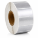 Zamienne etykiety Zebra, srebrne, 51 x 25 mm, plastikowe, 2580 etykiet, klej permanentny, rdzeń 25 mm, termotransfer